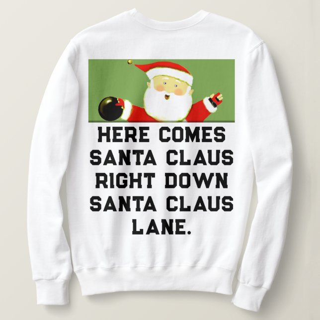 Camiseta Natal de Boliche (Verso do Design)