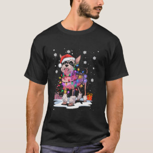 Camiseta Natal de Cães Deitados Chineses