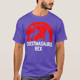 Camiseta Natal De Christmasaurus Rex No Natal Para O T Rex