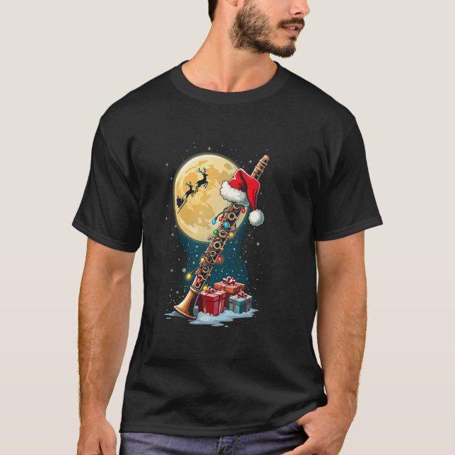 Camiseta Natal de Clarinete (Frente)