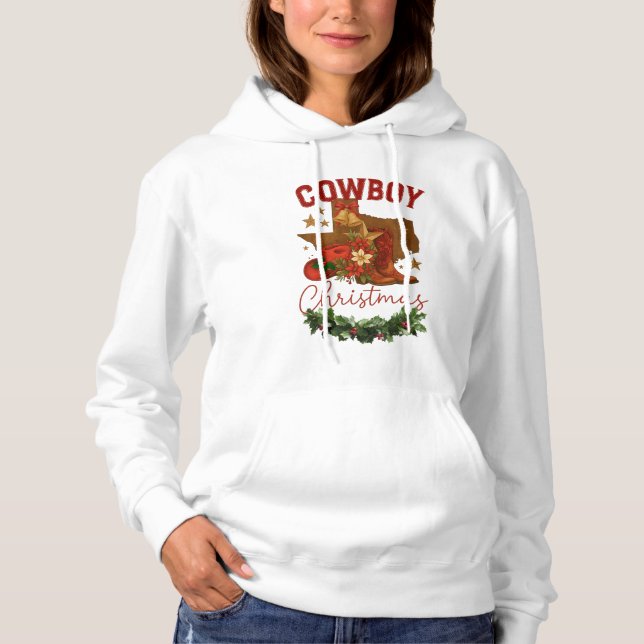 Camiseta Natal de Cowboy (Frente)