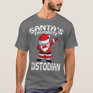 Camiseta Natal de custodiante favorito do Santas