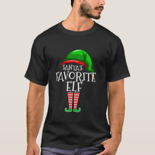 Camiseta Natal de Família Correspondente de Grupo Elf Favor