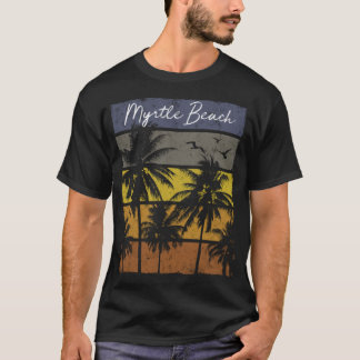 Camiseta Natal de Férias com Impressão de praia em Myrtle B