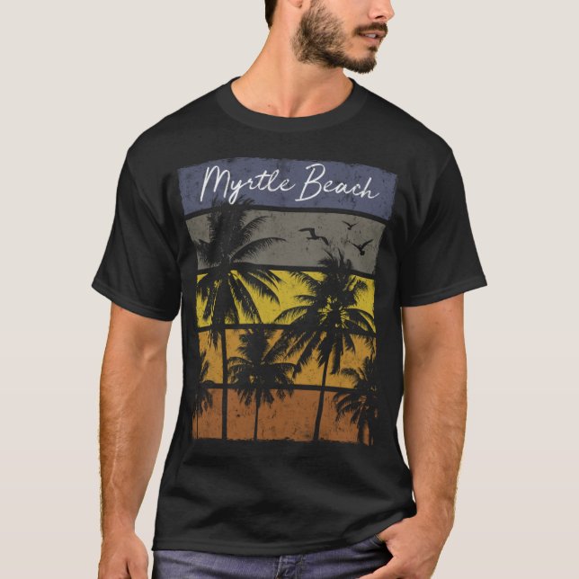 Camiseta Natal de Férias com Impressão de praia em Myrtle B (Frente)
