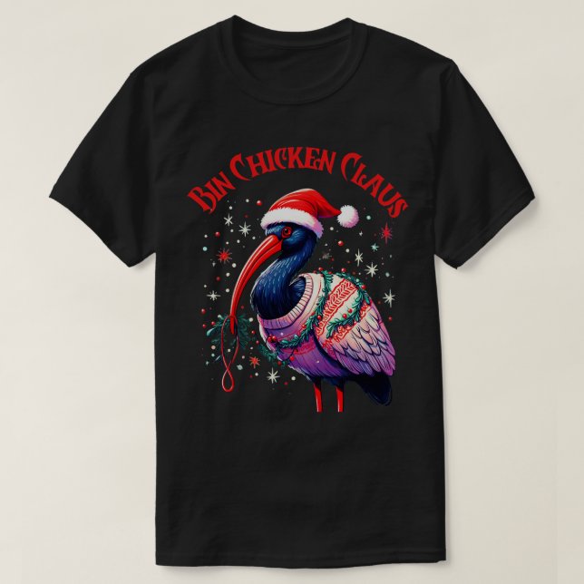 Camiseta Natal de frango caixa (Frente do Design)