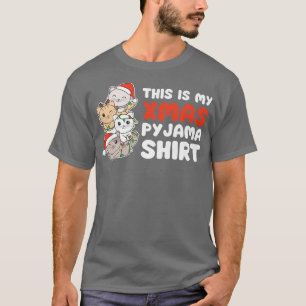 Camiseta Natal De Gato Este É O Meu Papjama De Natal