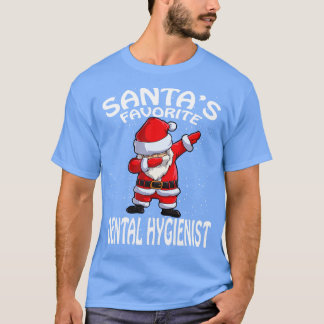 Camiseta Natal de Higienista Dental Favorito das Tantas