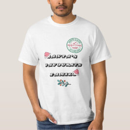 Camiseta Natal de Homens da Família Favorita dos papais noe