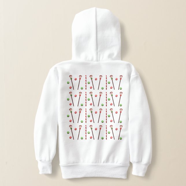 Camiseta Natal de Lacrosse (Postura das costas)