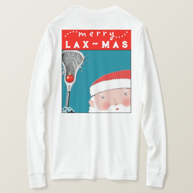Camiseta Natal de Lacrosse (Verso do Design)