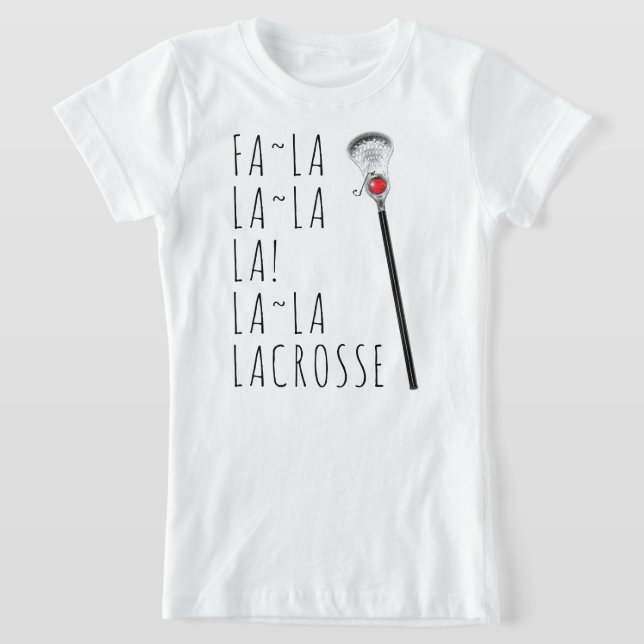 Camiseta Natal de Lacrosse Engraçado (Postura )