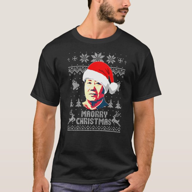 Camiseta Natal de Maorry Mao Zedong (Frente)