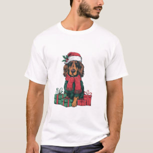 Camiseta Natal de Natal de Santa Hat no Natal irlandês