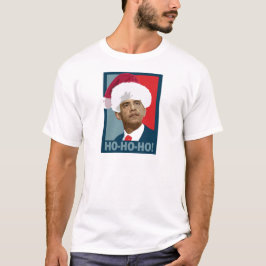 Camiseta Natal de Obama Ho Ho Ho