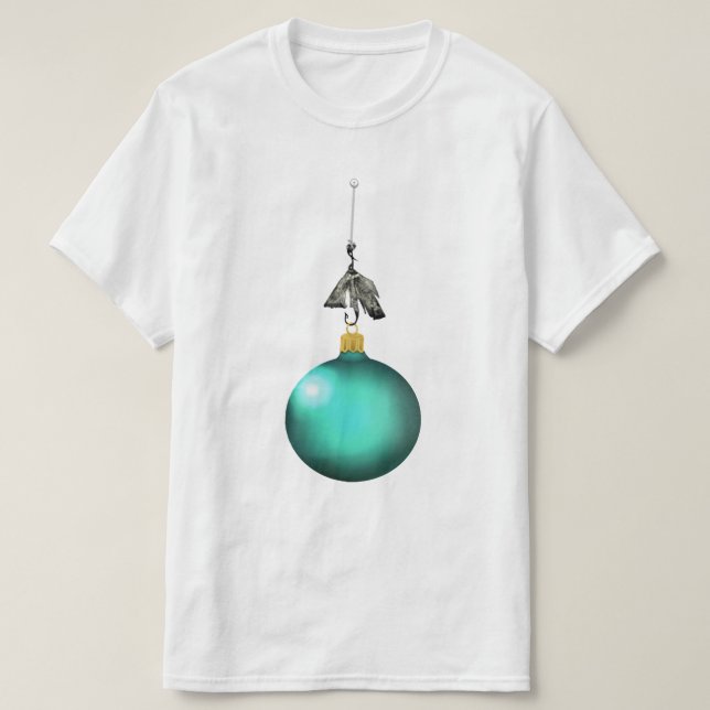 Camiseta Natal de pesca (Frente do Design)