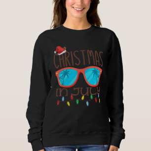 Camiseta Natal De Santa Hat No Verão De Julho