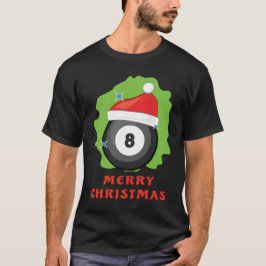 Camiseta Natal de Sinuca Alegre - Divertido