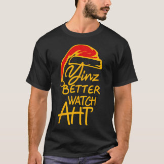 Camiseta Natal de Yinzer Pittsburgh Papai Noel Yinz Melhor 