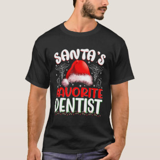 Camiseta Natal Dentista Favorito do Papai Noel