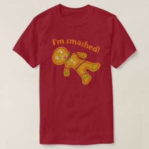 Camiseta Natal despedaçado engraçado do homem de