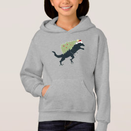 Camiseta Natal Dinossauro Divertido e Festivo
