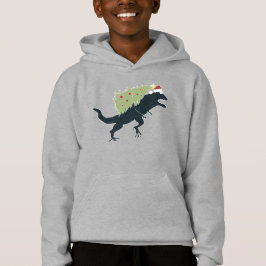 Camiseta Natal Dinossauro Divertido e Festivo