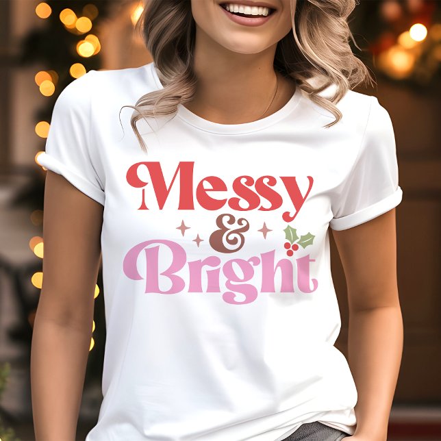Camiseta Natal Divertido e Desarrumado (Criador carregado)