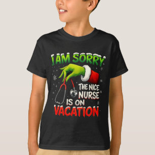 Camiseta Natal Divertido Eu Sinto Muito O Enfermeiro Nicho 