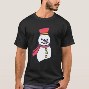 Camiseta Natal divertido para o homem das neves