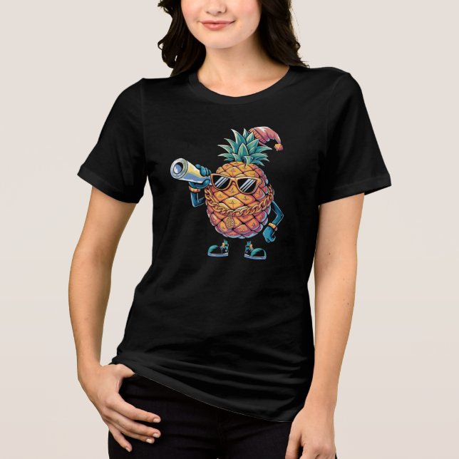 Camiseta Natal do abacaxi (Frente)