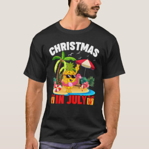 Camiseta Natal Do Abacaxi Em Julho No Verão Do Abacaxi