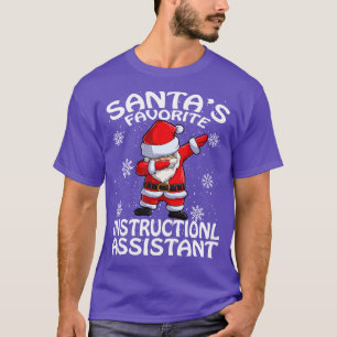 Camiseta Natal do Assistente de Instruções Favorito do Sant