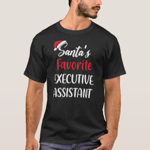 Camiseta Natal do Assistente Executivo Favorito do Santas