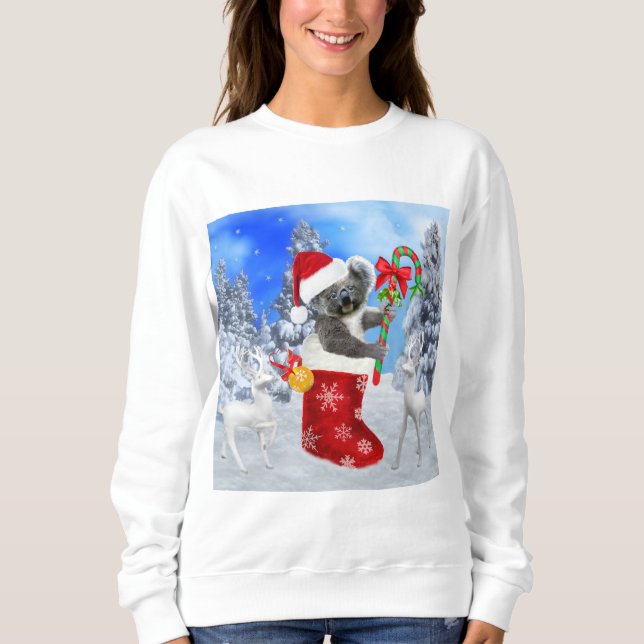 CAMISETA NATAL DO BEBÊ COALA (Frente)