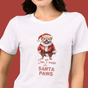 Camiseta Natal do Cachorro ao Longo