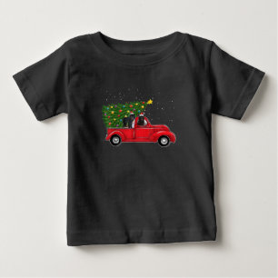 Camiseta Natal Do Cachorro Da Terra Nova No Red Car