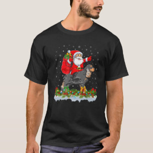 Camiseta Natal do Cachorro do Cocker Spaniel do Papai Noel