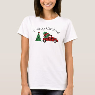 Camiseta Natal do Caminhão de Natal do Buffalo Check