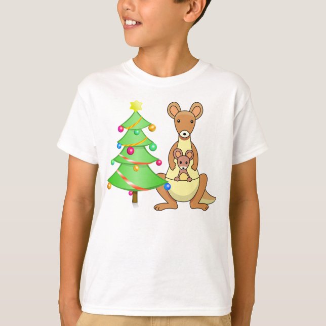 Camiseta Natal do canguru (Frente)