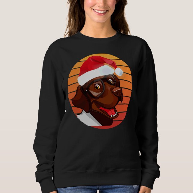 Camiseta Natal do Chocolate Lab (Frente)