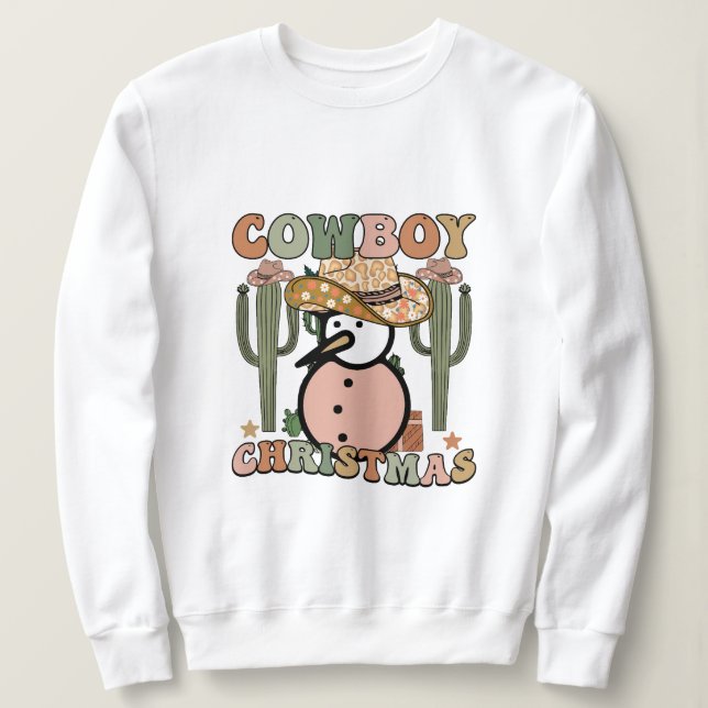 Camiseta Natal do Cowboy (Frente do Design)