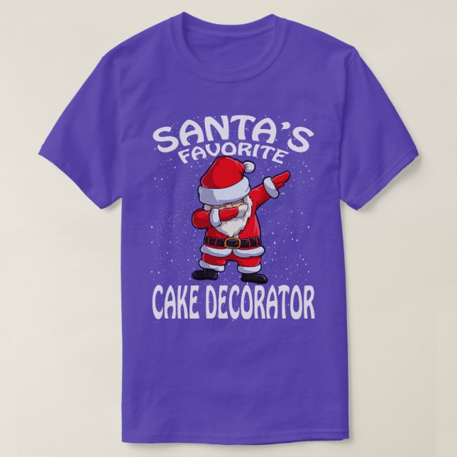 Camiseta Natal do Decorador de Bolo Favorito (Frente do Design)