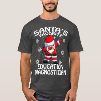 Camiseta Natal do Diagnóstico de Educação Favorita Santas
