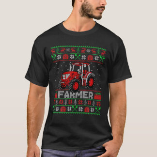 Camiseta Natal do Farmador Feio de fazenda Xmas