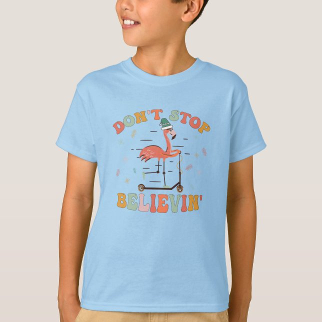 Camiseta Natal do Flamingo  (Frente)