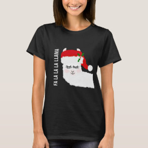 Camiseta Natal do Funny Llama Fa La Llama