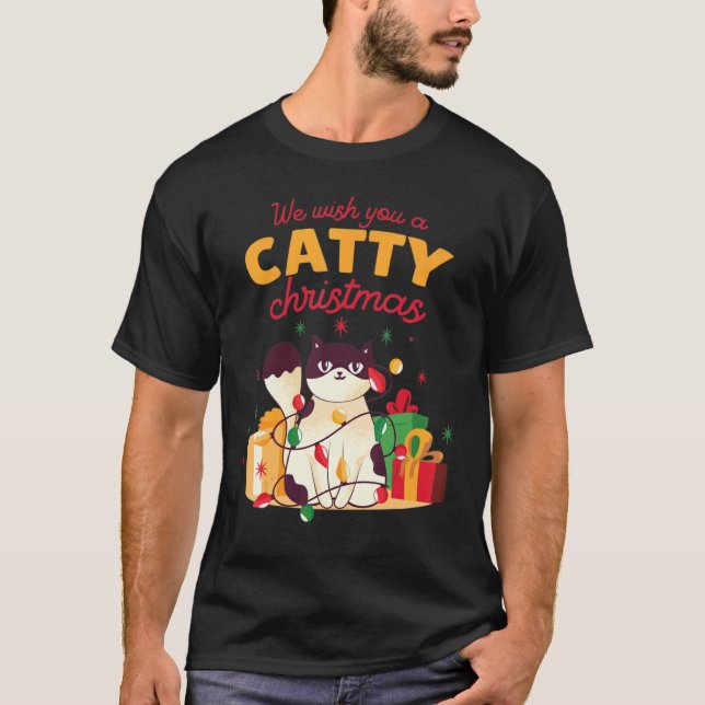 Camiseta Natal do Gato (Frente)