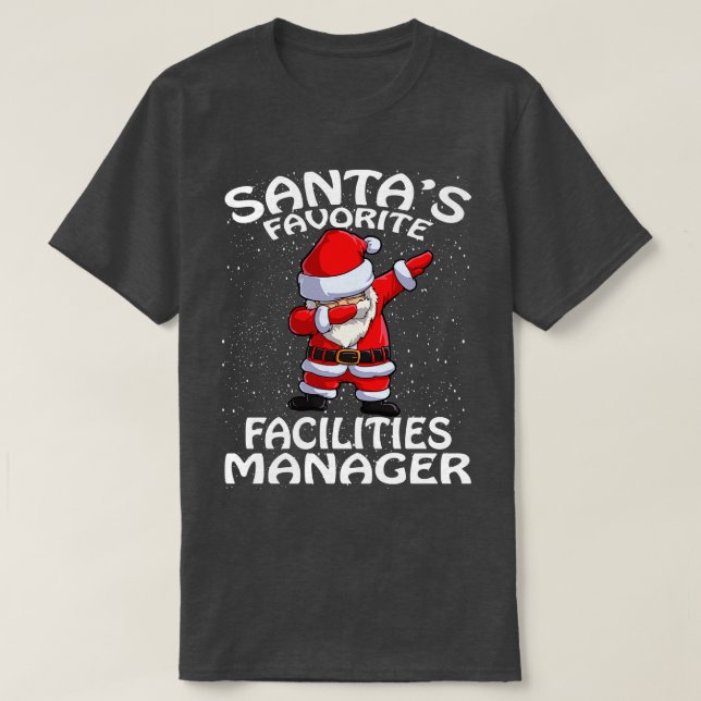 Camiseta Natal do Gerenciador de Instalações Favoritas do S (Frente do Design)