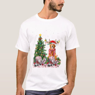 Camiseta Natal do Golden Retriever